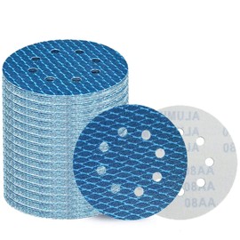 GZKTY 80pcs 125mm Velcro Sanding Discs, Orbital Sander Pads, 8-Hole Grit 60-400 Rhombic Shape Sanding Pads, Abrasive Resistant to Clogging for Orbital Sander
