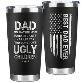 KATLADIZ Gifts for Dad from Daughter, Son - Dad Gifts - Birthday Gifts for Dad, Dad Birthday Gift Ideas - Fathers Day Gift for Dad, Father's Day Gift from Daughter Son - New Dad Gifts - 20 Oz Tumbler