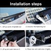 Ruolin Car Rear Windscreen Wiper, Black, Replacement Rear Wiper Arm