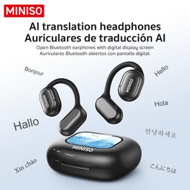 MINISO X30 OWS Translation Wireless Bluetooth Earbuds Support 135 Languages Real Time Bluetooth Translation Support Playing Music Phone Calls Headphones & Meeting Summary Earphones