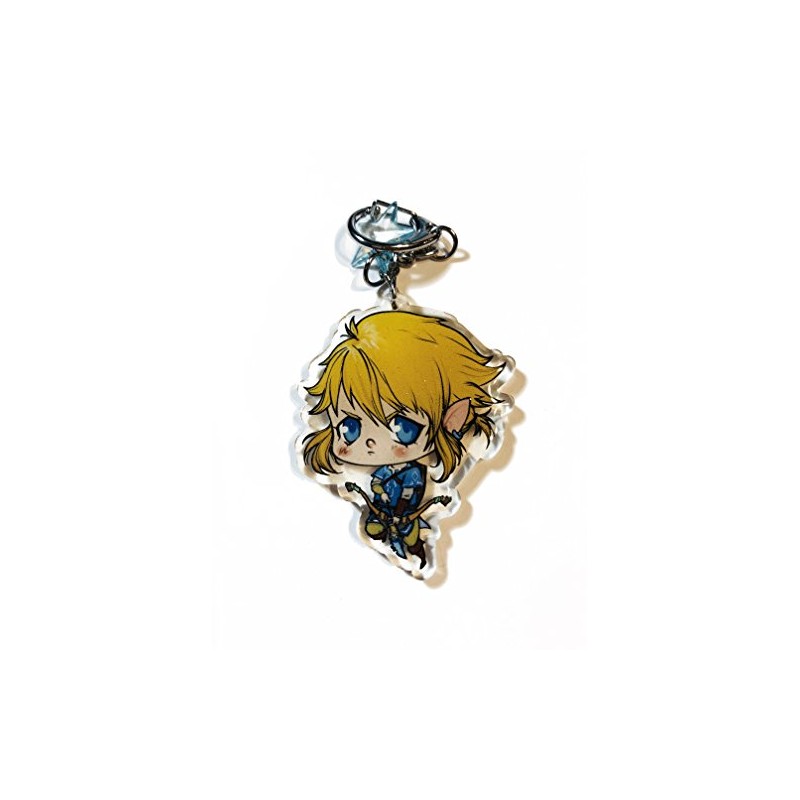 Newsha Ghasemi Link Double Sided Keychain 2.5 In