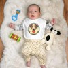 Azeeda 'Jack Russell Love Note' Soft Cotton Baby Bib (BI00063782)