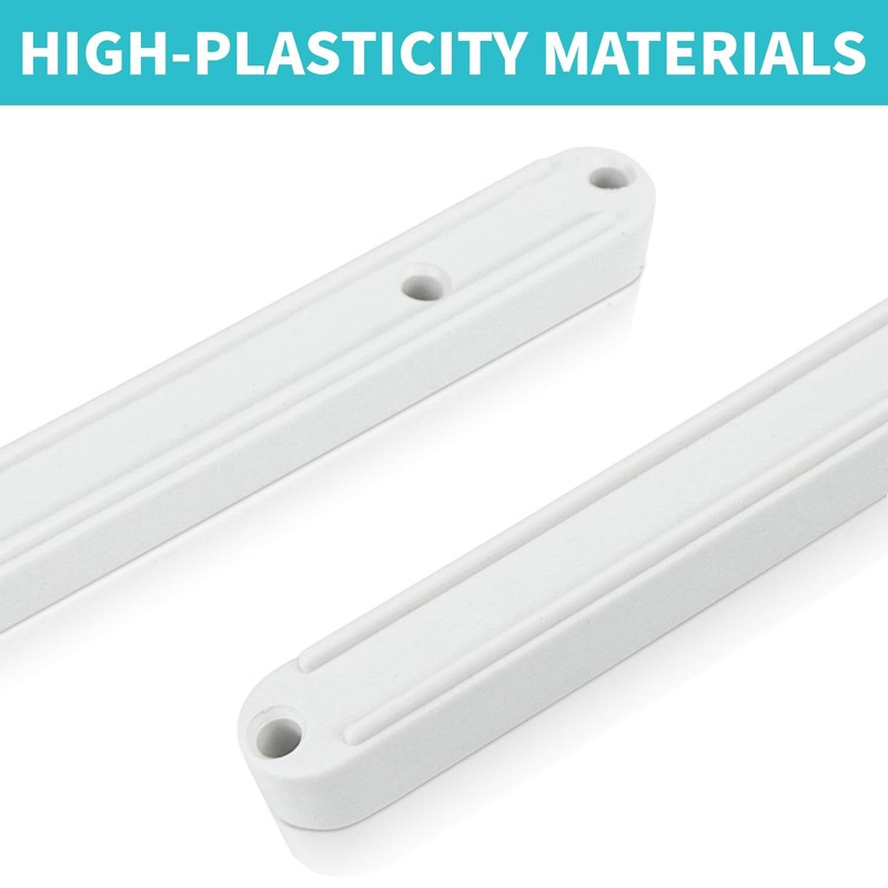 10 Pair Drawer Runners, 300mm Replacement Draw Runners White Plastic