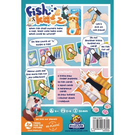 HeidelBÄR Games Fish & Katz - Family Game - HeidelBÄR Games, an Action-Packed Reaction Game for 2-6 Player, Including Your Very Own Cat Paw Finger-Clothing for Full Cat Authenticity, Ages 6+