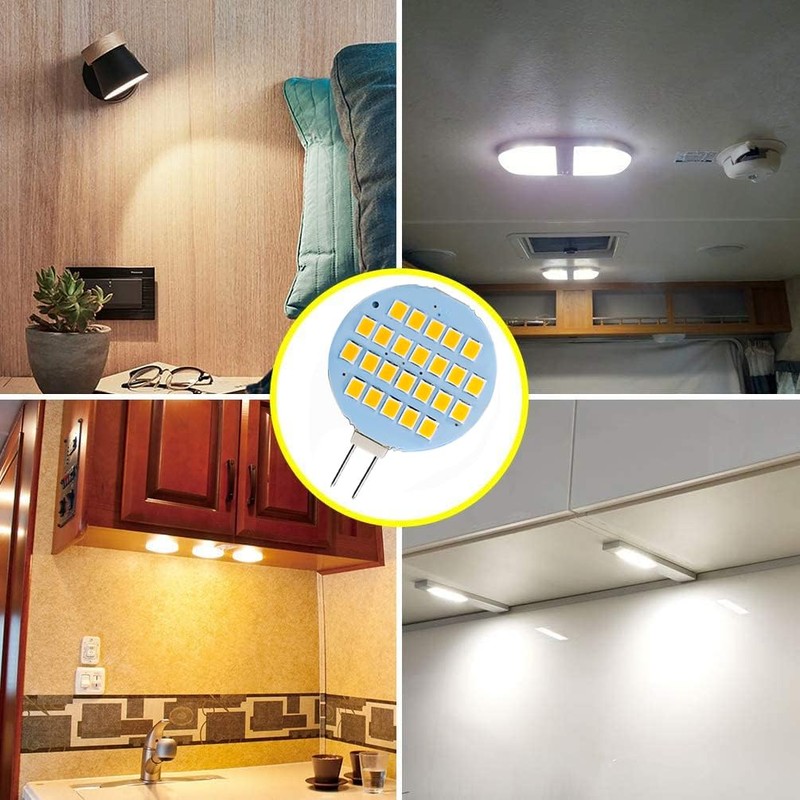 GLMING G4 LED Lamp 24-2835SMD Super Bright Dome Light Warm