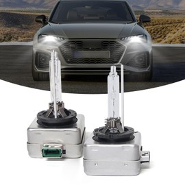 Yumfugu Pack-2 Car Bulb, 6000K D3S Original Replacement Lights Bulbs, 35W Super Bright Bulbs, Universal Car Light Bulbs, Plug and Play High Beam Low Beam Bulb, for Most Cars (White Light)