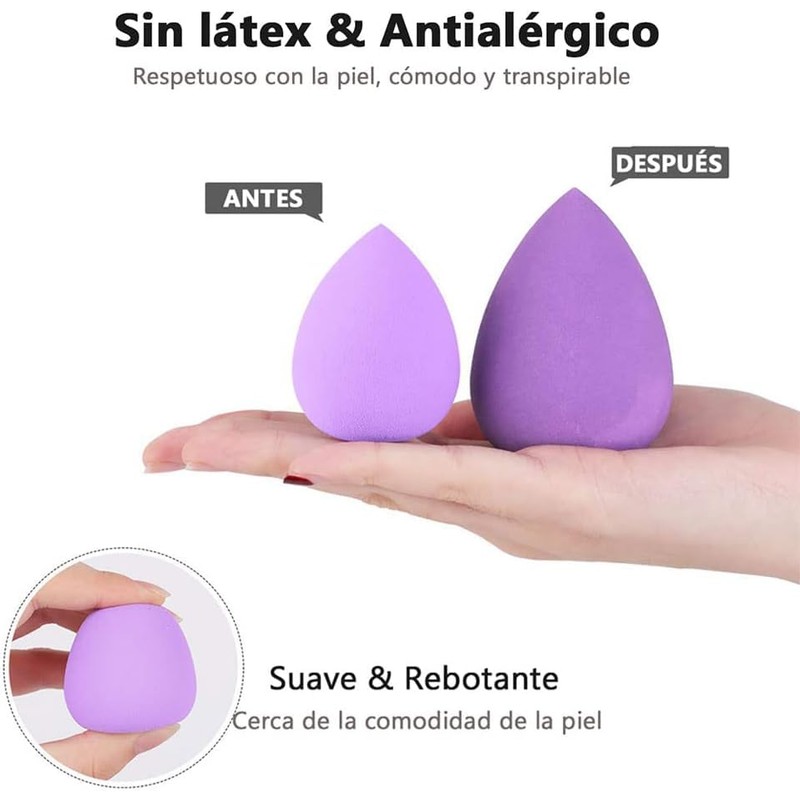 Conjunto de Esponjas Cosméticas (Juego de 7) Esponjas de maquillaje