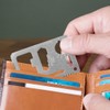 Credit Card 11-in-1 Survival Pocket Tool, Thickened Stainless Beer Opener