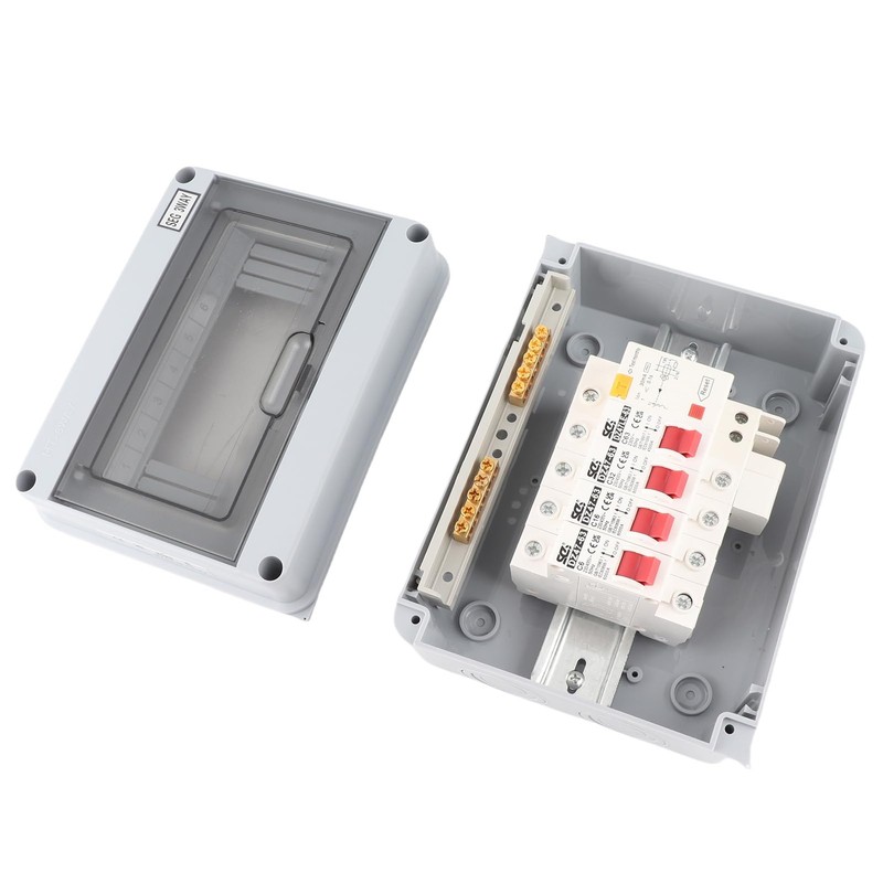 IP65 Electrical Distribution Box 63A RCD with 3 MCBs 6A
