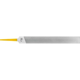 PFERD Machinist Hand File, Swiss Pattern, Double Cut, Rectangular, #2 Coarseness, 8" Length, 25/32" Width, 7/32" Thickness