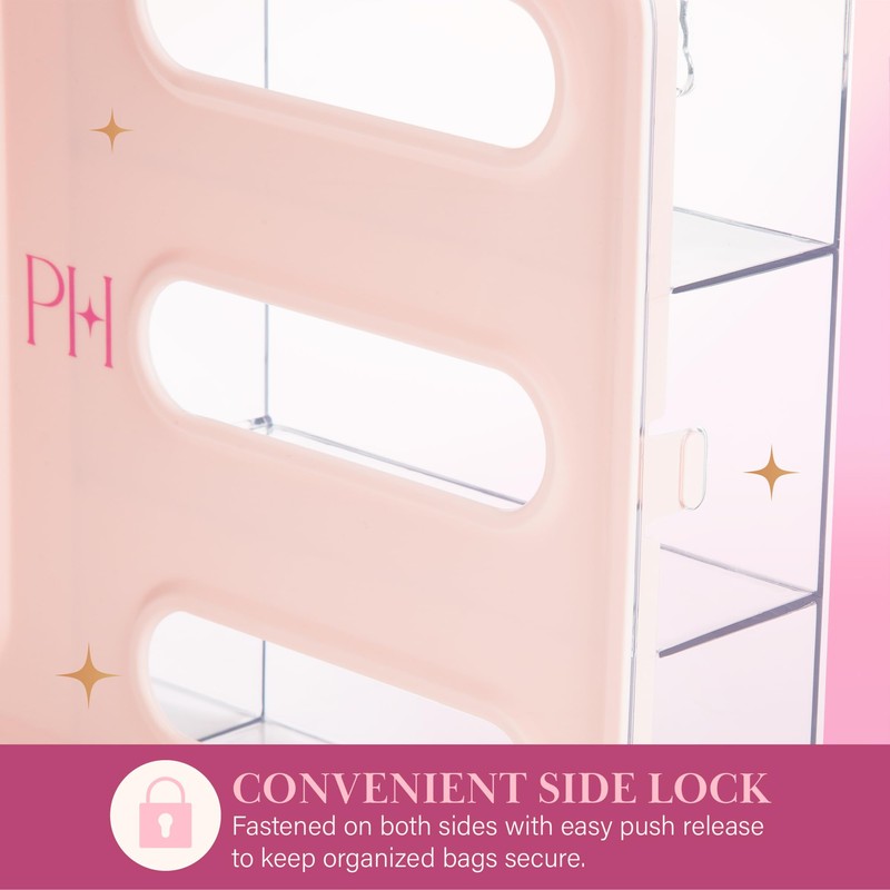 Paris Hilton PH Ziploc Storage Drawer Organizer Pink, 1-Piece