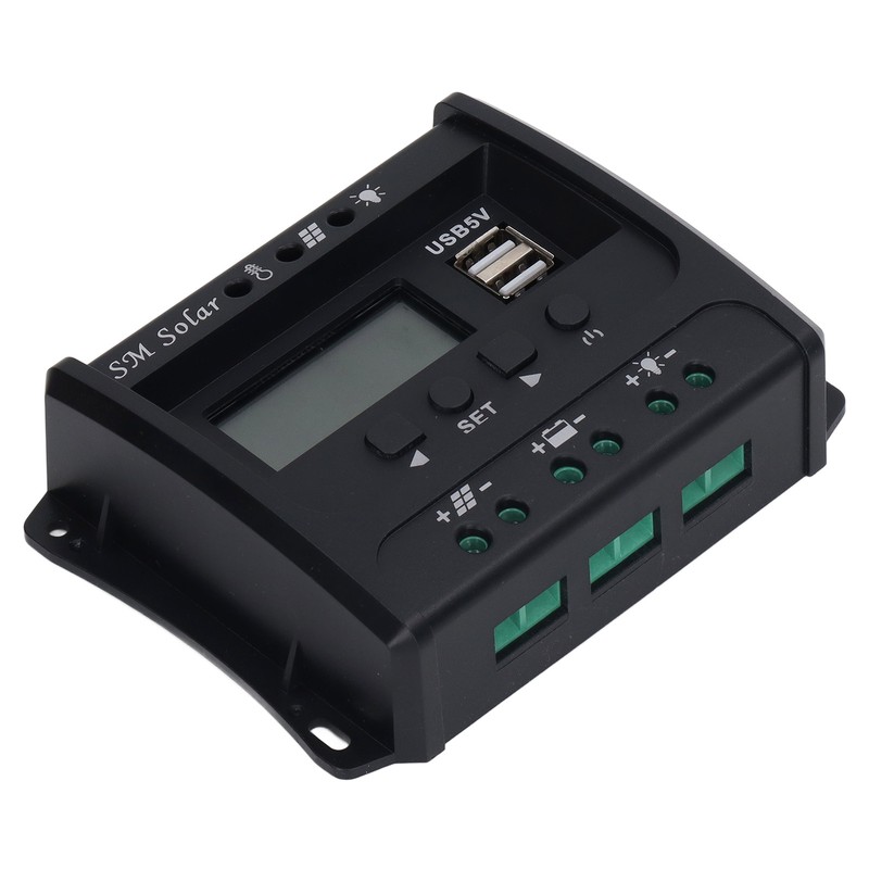 Solar Panel Controller 3 Stage PWM Charging Intelligent Microcontroller ABS