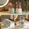Bingobang Makeup Organiser Brush Holder 360 Rotating with Dustproof Lid,