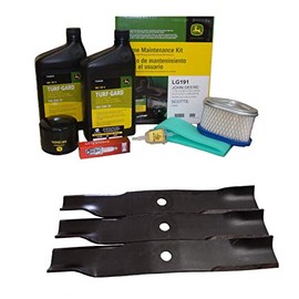 John Deere Original Equipment Model LX173 Maintenance Kit + Highlift Blades, 48" Mower Deck