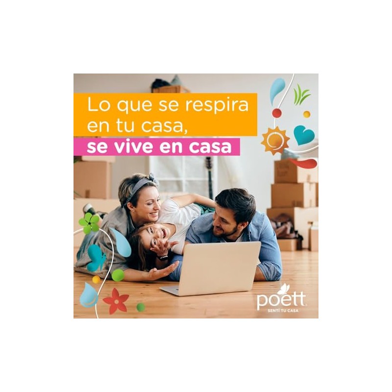 Limpiador Multiusos Aromatizante Poett Alegra tu Día 9 L