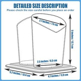 bvya Double Eyeglasses Holder Plush Lined Stand Glasses Protective Holder