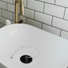 GLADFRESIT 2PCS Kitchen Sink Plugs Sealing Strong with Chain Sink