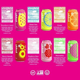 Poppi Prebiotic Soda, Fun Favorites Variety, 12oz (Pack of 12)