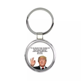 Gift Keychain : HVAC TECHNICIAN Funny Trump Best Birthday Christmas Jobs