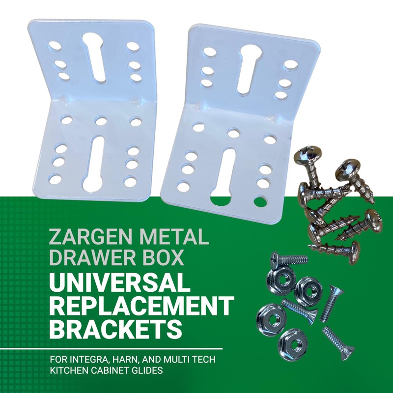 Pair of Grass 00436-37 Zargen Metal Drawer Box Universal Replacement