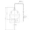Kakudai 9475 Toilet Repair Low Tank Rubber Float I Type