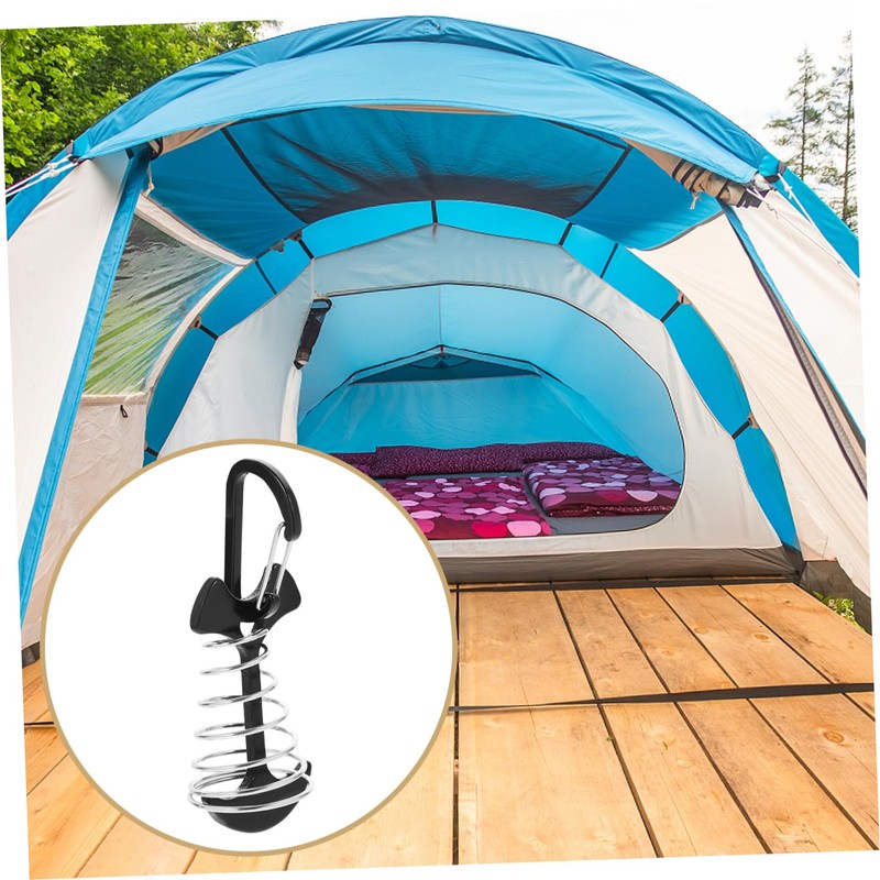 Outanaya 6 Sets Camping Ground Nails Fish Bone Shape Tent