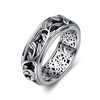 YAFEINI Fidget Ring Sterling Silver Anxiety Ring for Women Filigree