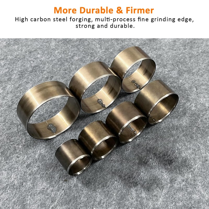 YKSPLUSK Leather Circle Cutter Tool Set, 7 Pieces Circle Punch