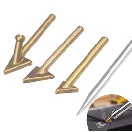 4PCS Plastic Welding Replacement Tips, Soldering Iron Gun Tips, Triangular Welding Head,Used For Plastic Repair, Plastic Welding, Soldering Iron Parts, Fast Heating, Used For Car Bumper Repair