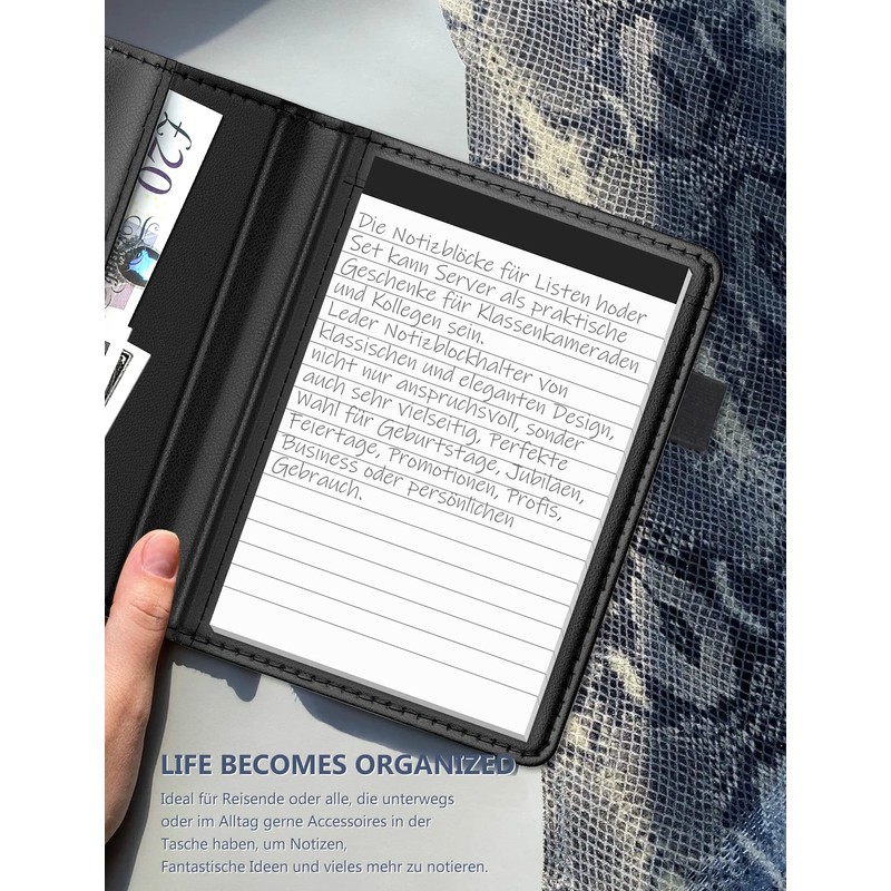 Mini Notepad Holder Set A6 10 Pieces Small Notepad Holder