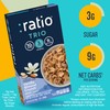 Ratio Trio Vanilla Almond Crunch Cereal, 10g Protein, Keto Friendly,
