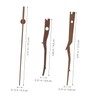 SHINEOFI 5 Sets Wooden Clock Hands Replacement DIY Repair Hands