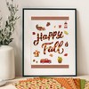 Whaline 24Pcs Fall Pattern Paper with Stickers 12 Design Double-Sided