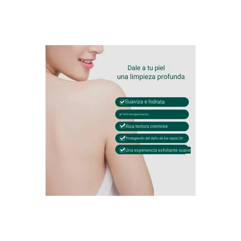Exfoliante Natural Para Cara Y Cuerpo De Carbón Wokali 350ml
