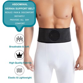 HEERTEEAJ Umbilical hernia bandage and hernia bandage as abdominal bandage. Abdominal belt for umbilical hernia. Hernia bandage for men and women