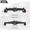GLOBACT for TRX4M Axles Widend 10mm Brass Axles Set with