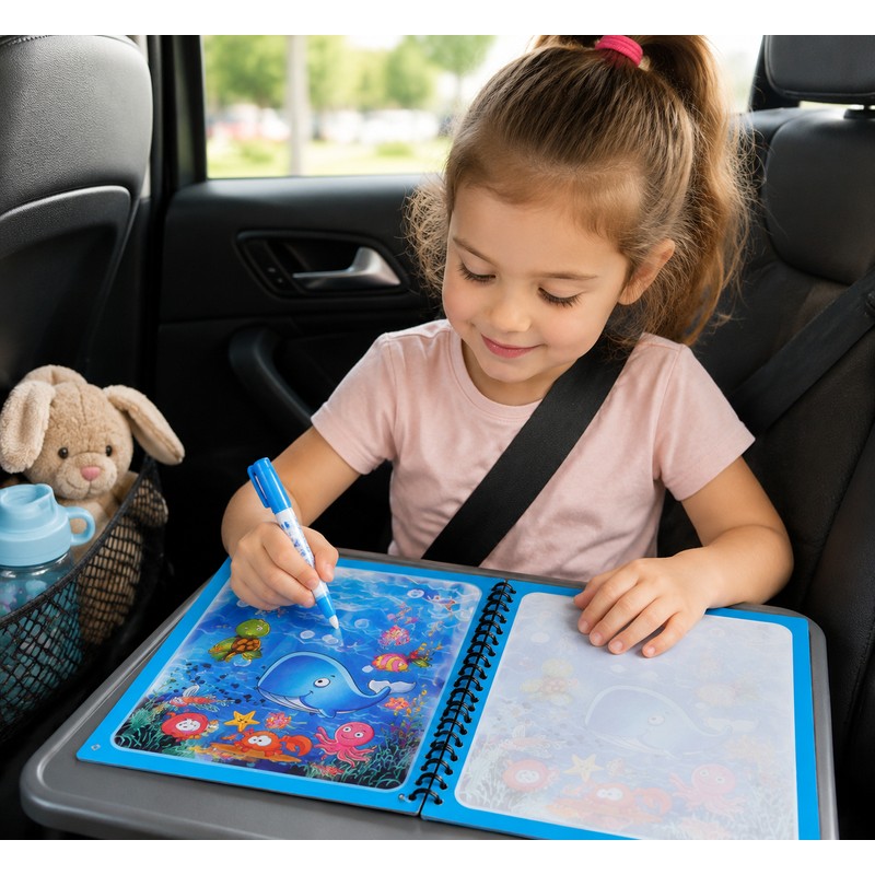 Reusable Water Drawing Book for Kids – Mess-Free Magic Coloring