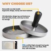 MEETOZ Burger Press Patty Maker - Kitchen Mold Hamburger Press
