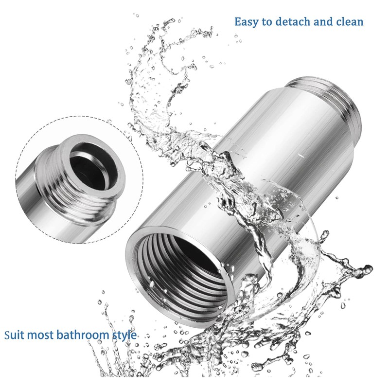 TOP-VIGOR 1Pcs Shower Head Extension Arm, 30mm Shower Arm Extender,