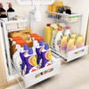 VUSIGN Under Sink Organizer, 2 Tier Pull Out Bathroom Cabinet