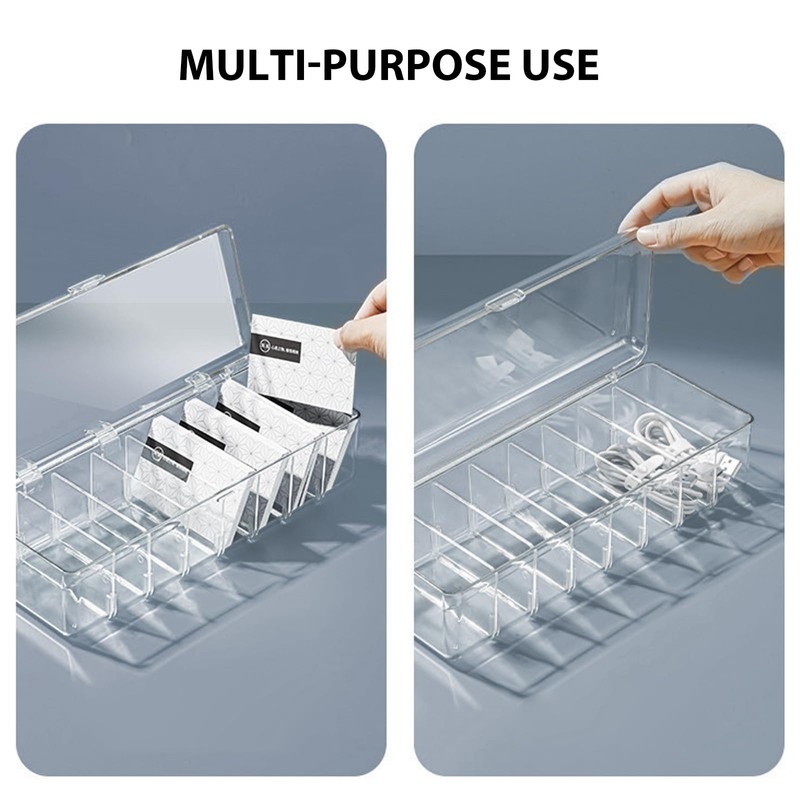 Cabilock Business Card Display Case Card Storage Box Organizer with
