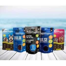 Aqua Veggies Organic Atlantic Dulse Flakes, Hand-Harvested, Sun-Dried Bay of Fundy, Excellent Source of Vitamins B6, B12, Iron, Iodine, Protein, Calcium and Fibre 4 Ounce