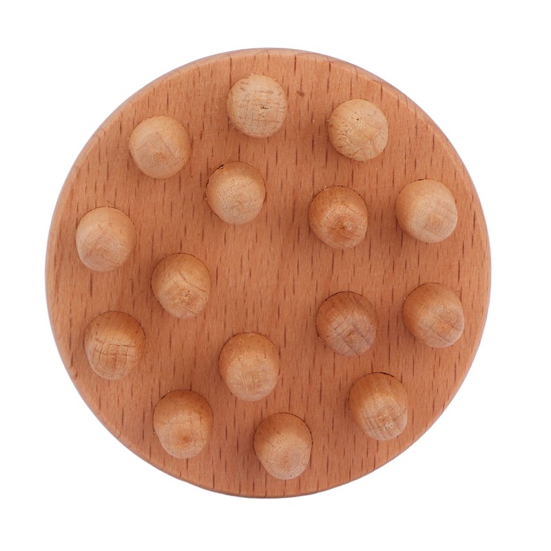 Wood Mushroom Massager Promote Circulation Clear Meridians Portable Manual Massage