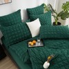 Gezu Seersucker Bed Linen Green Dark Green 135 x 200