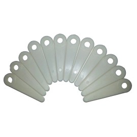 NA 4 Inch Poly Cut Trimmer Blades Compatible with Stihl Husqvarna 12 Pack