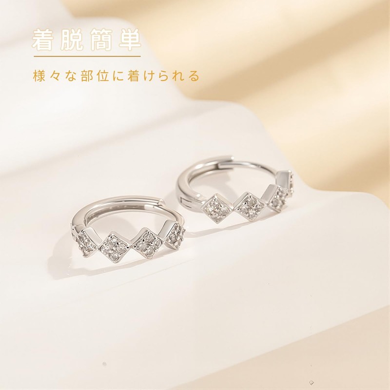 Women's Zircon 925 Silver Earrings, Hypoallergenic Hoop Earrings, Small Size,