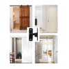 FIREFLYWEB Flip Door Latch Black 180 Degree Heavy Duty Bar