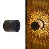 Solar Fence Light for Outdoor Walls – Datura Floral Metal