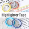 10 Rolls Highlighter Tape 6mm x 5m Transparent Highlighter Strips