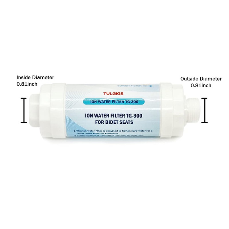 TULGIGS ION Filter TG300 - Premium Bidet Water Filter Set